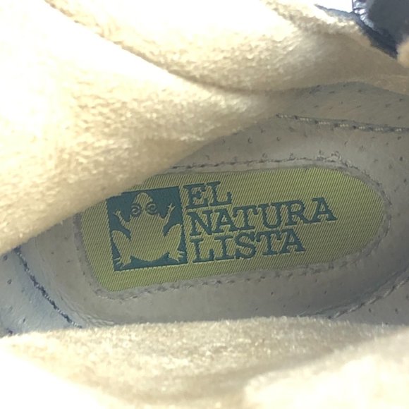 El Natura Lista Heeled Leather Shearling Boot, Black, EU 37 Women's 7 - Picture 8 of 9